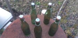 5 x Kronen - Bräu Herisau Bierflaschen