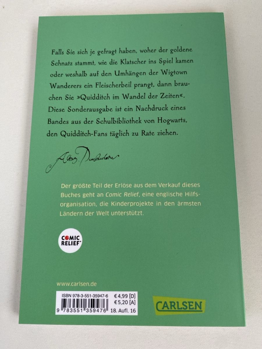 Libri: Harry Potter Quidditch im Wandel der Zeiten – Usato da Schmerikon venduto da tam_k9vb 1