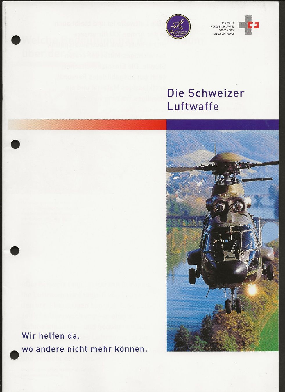 Schweizer Armee Documenti: Schweizer Luftwaffe Swiss Air Force Heft 24 Seiten 2001 – Usato da Müswangen venduto da buyin