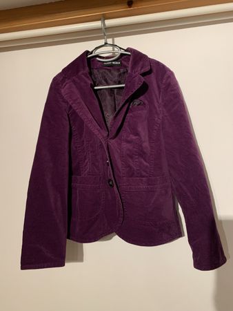 Gerry Weber Samt-Blazer, Lila, Gr. 40