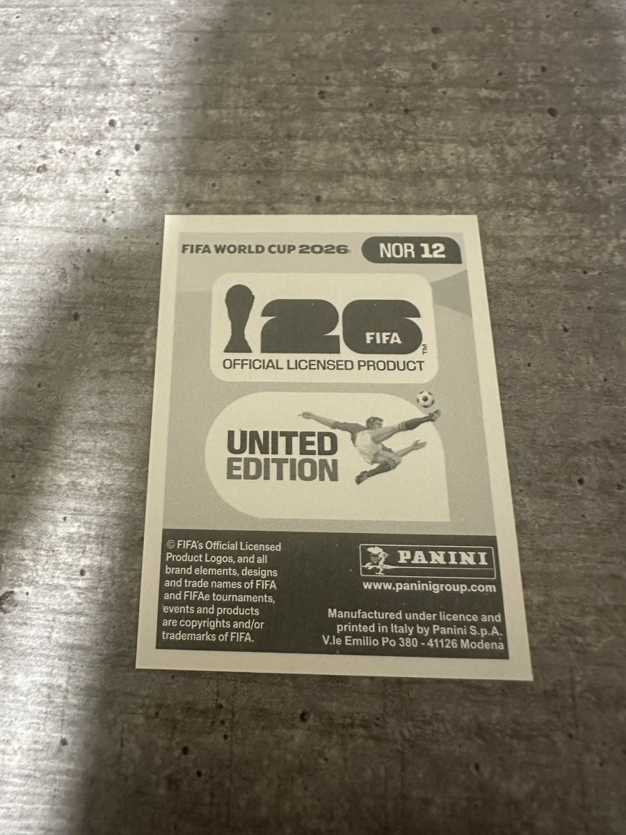 Panini Carte collezionabili: NOR 12 , FIFA WORLD CUP 2026 PANINI  – Nuovo (secondo la descrizione) da Frauenfeld venduto da 1PegPeg1 1