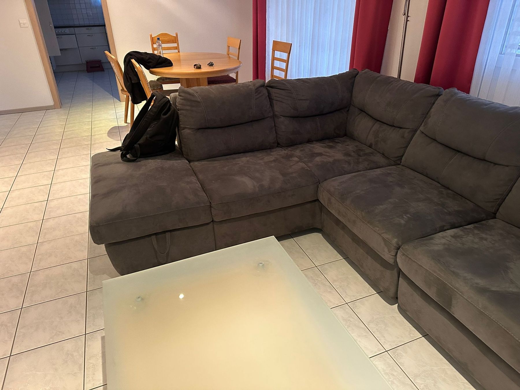 Divani: Grosses Ecksofa mit Ottomane, braun, sehr bequem! – Usato da Horw venduto da Prasanna3 2