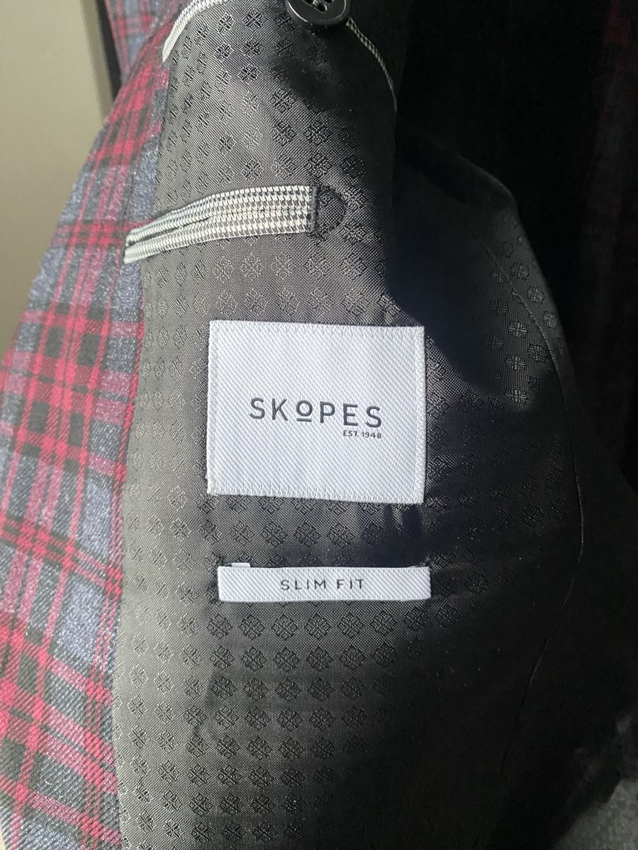 Completi: Schicker Herrenanzug Gr. 50 kariert rot/grau – Nuovo (secondo la descrizione) da Hausen AG venduto da xavers 2