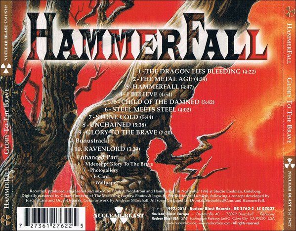 CD: HammerFall – Glory To The Brave - c – Usato da Brittnau venduto da Zibu 4