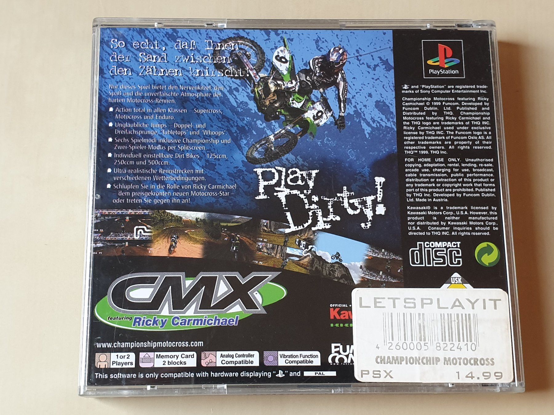 Sony Giochi: Championship Motocross – Usato da Stansstad venduto da collectorsshop 1