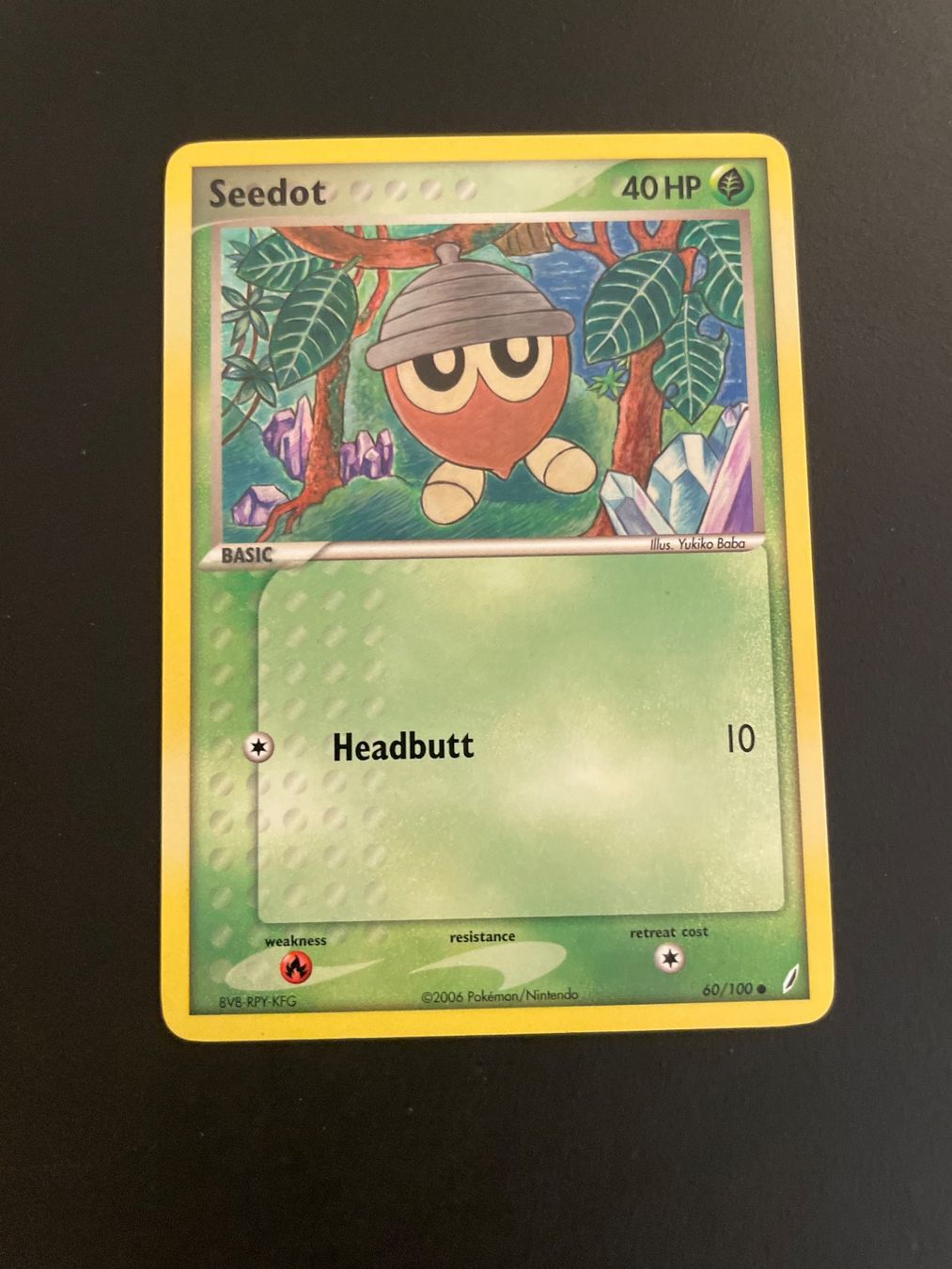 Pokémon Carte collezionabili: Seedot 60/100 EX Crystal Guardians – Usato da Zürich venduto da pokemon_cards