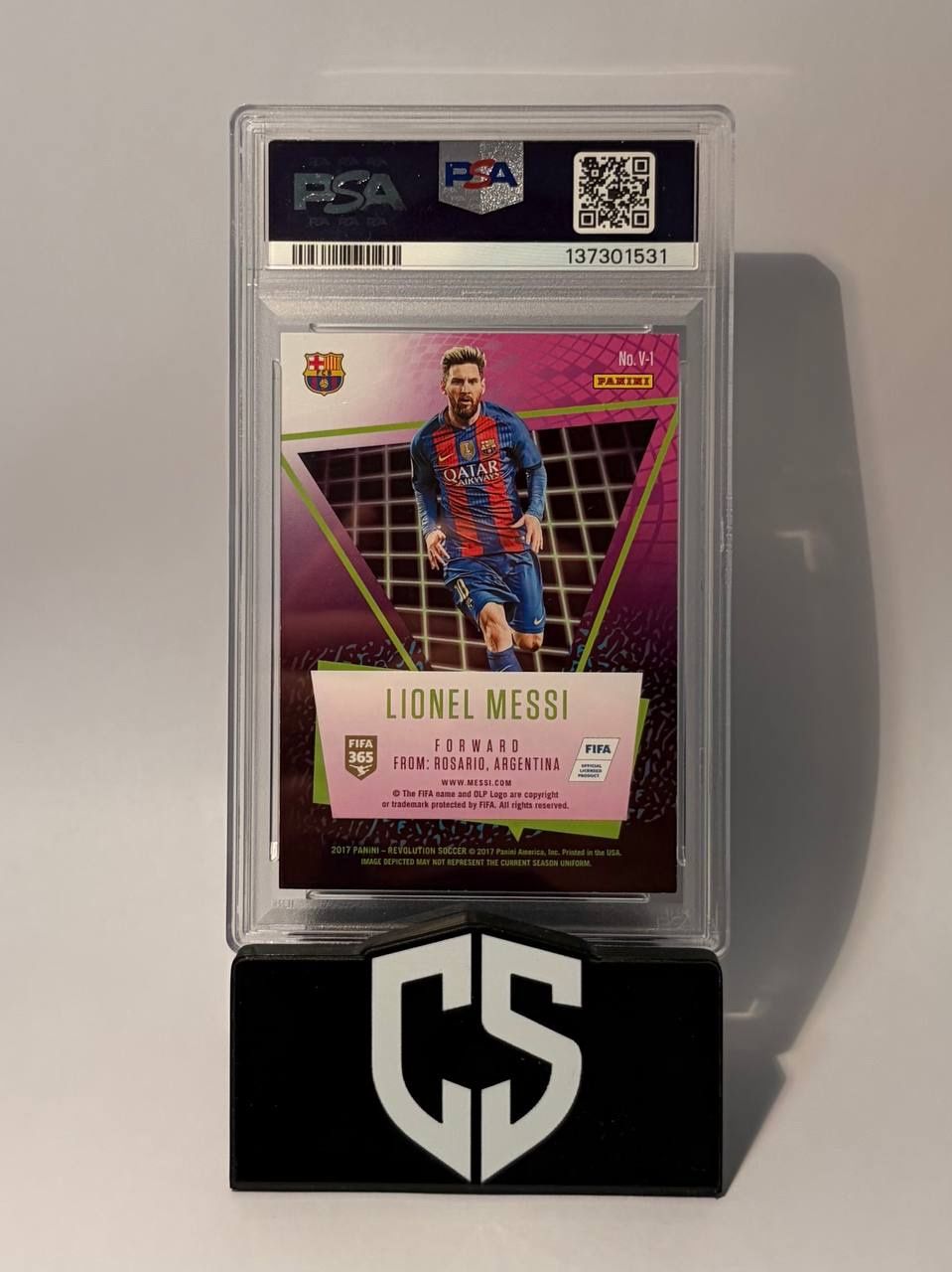 Panini Sammelbilder & Trading cards: 2017 Panini Revolution Lionel Messi Vortex Barcelona PSA 8 – Gebraucht aus Oftringen von collectsupply 1