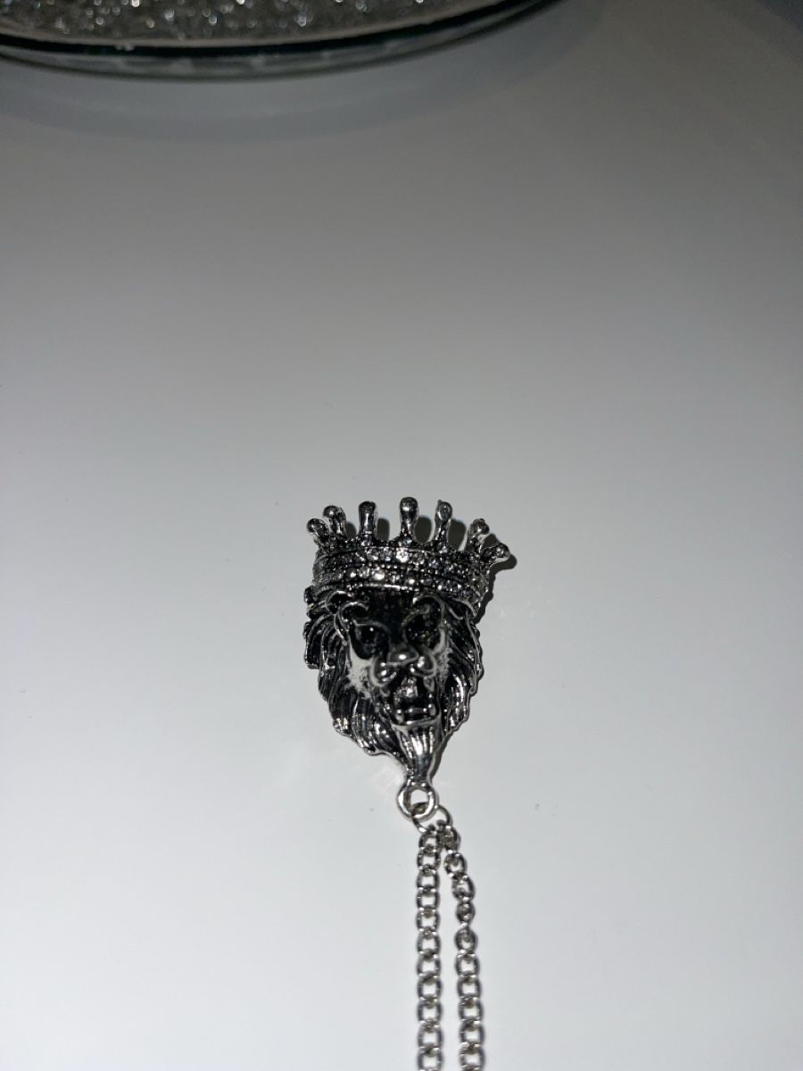 Broches & Aiguilles: Silber Löwenkopf Kette mit Brosche, König – Neuf avec emballage d'origine à Zug par Leerminschrank 1