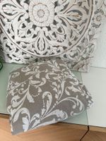 Bett Duvet weiss/Braun, 240x220 & 2 Kissenüberzüge