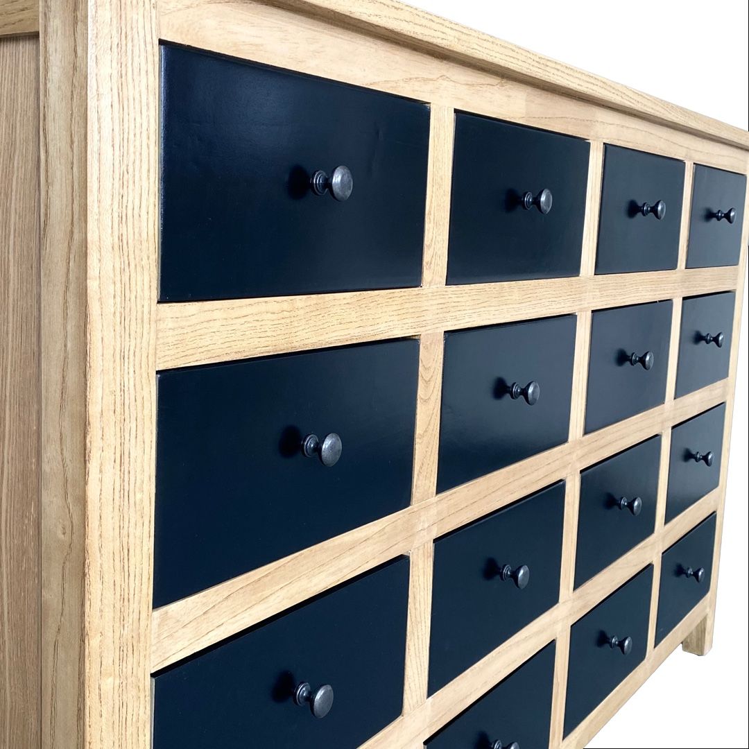 Kommoden: Moderne Massivholz-Kommode mit schwarzen Schubladen – Neu und originalverpackt aus Berikon von nimmo 5