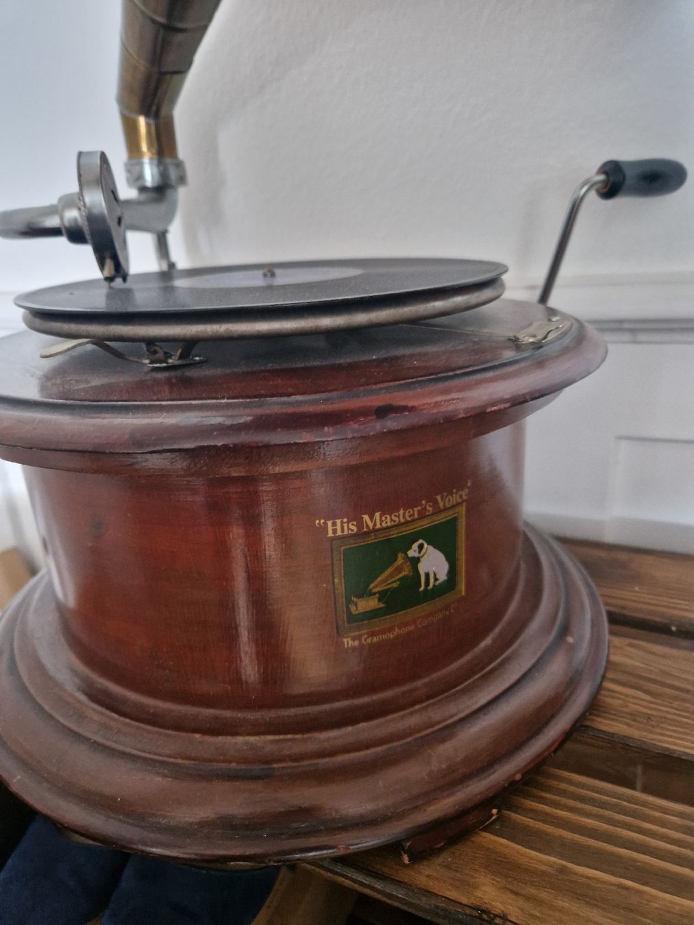 Tourne-disques: Antikes Grammophon HMS – D'occasion à St. Gallen par Sayuri 1