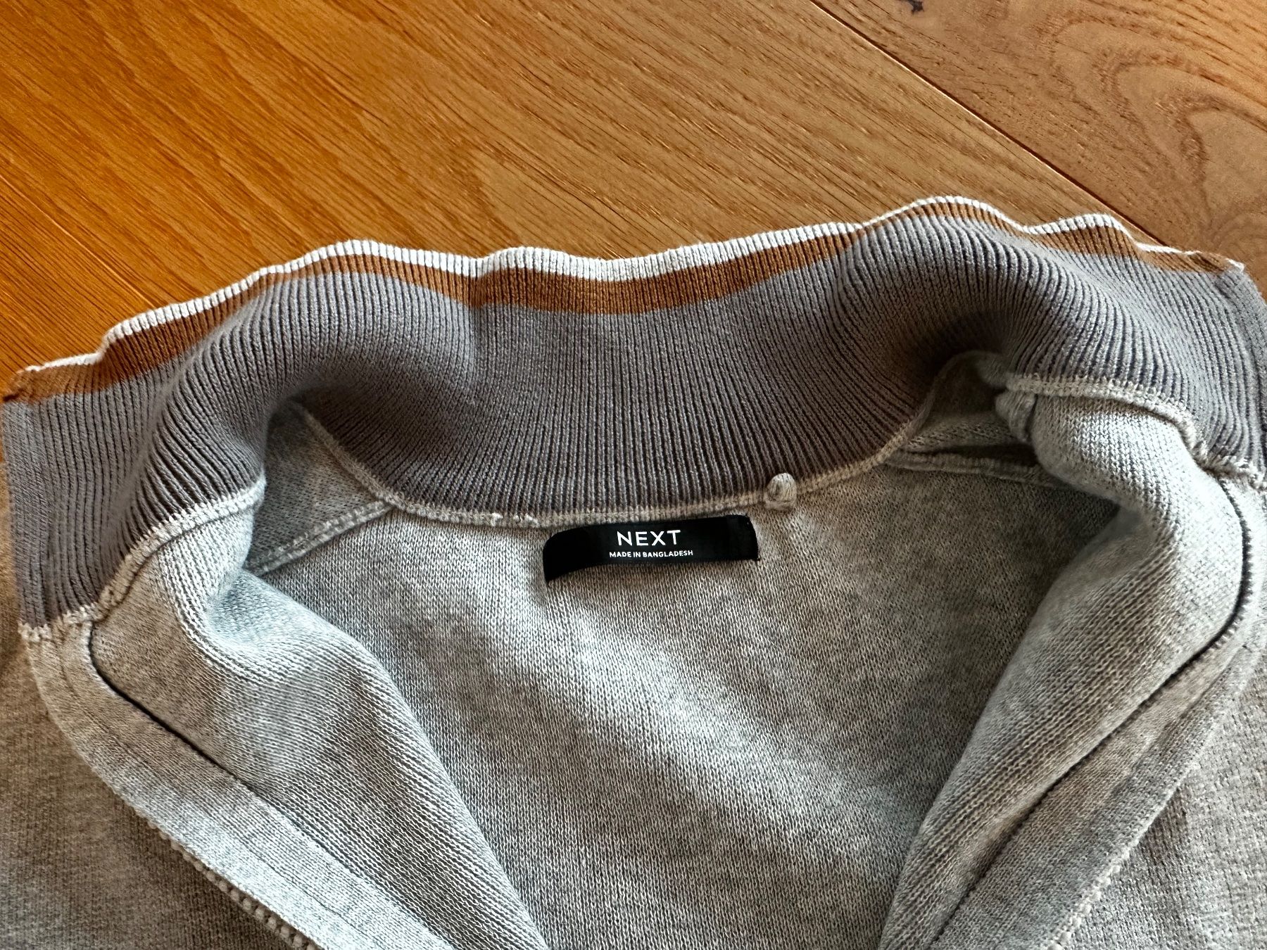 Next Giacche & Cappotti: NEXT Feinstrickjacke Gr. 164, grau meliert – Usato da Sissach venduto da tapasu 3