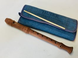 Blockflöte , Sopranflöte, Huber AG, Swiss Made