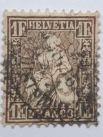 Sitzende Helvetia 36a mit Gross Attest Kat. 600.-
