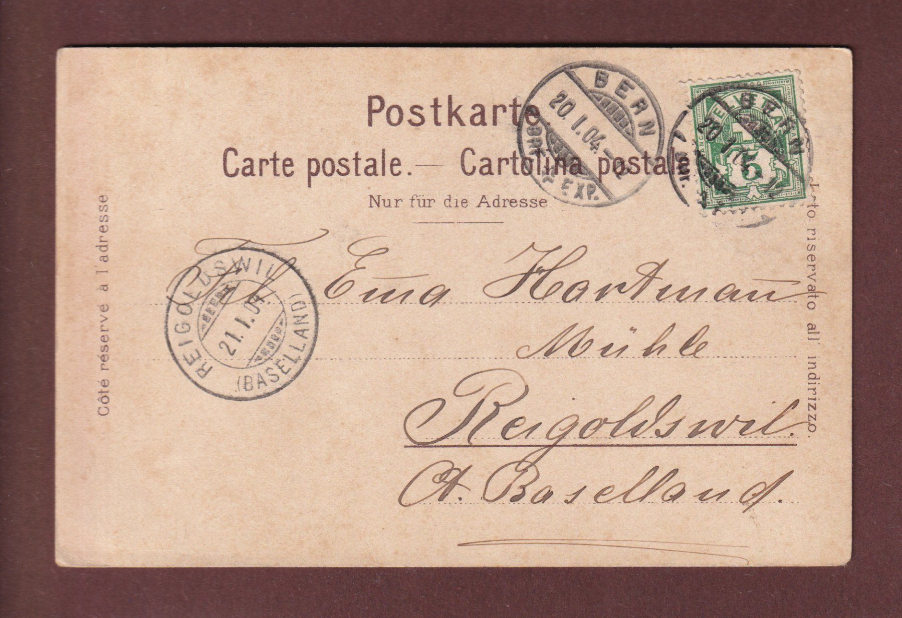 Cartoline postali: BERN - Kornhausbrücke - 1904 – Usato da Pully venduto da nicecards-shop 1
