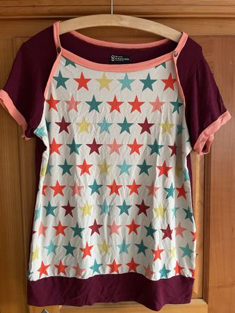 Bonnie & Buttermilk Retro Shirt mit Sternen, Grösse L