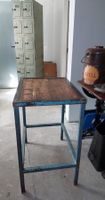 Industrie Werktisch ca. 60er, Metall/Holz