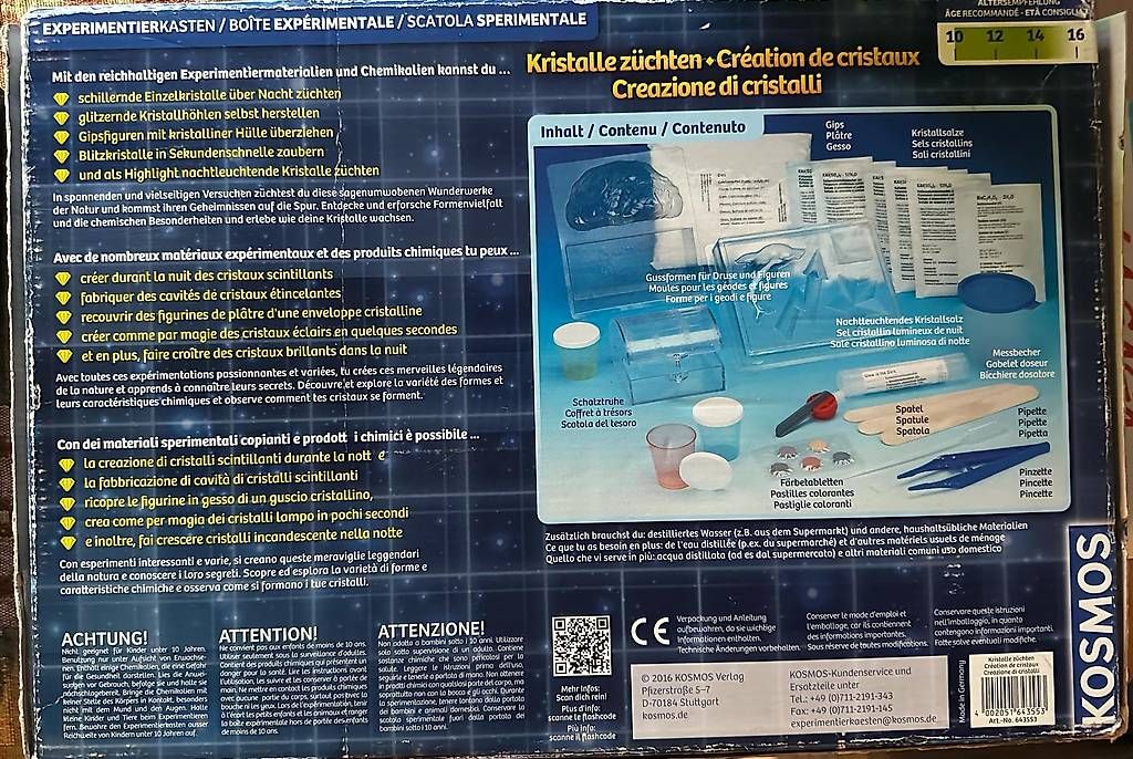 Kit bricolage: Gioco creazione di cristalli – Usato da Vezia venduto da Curzio83 1