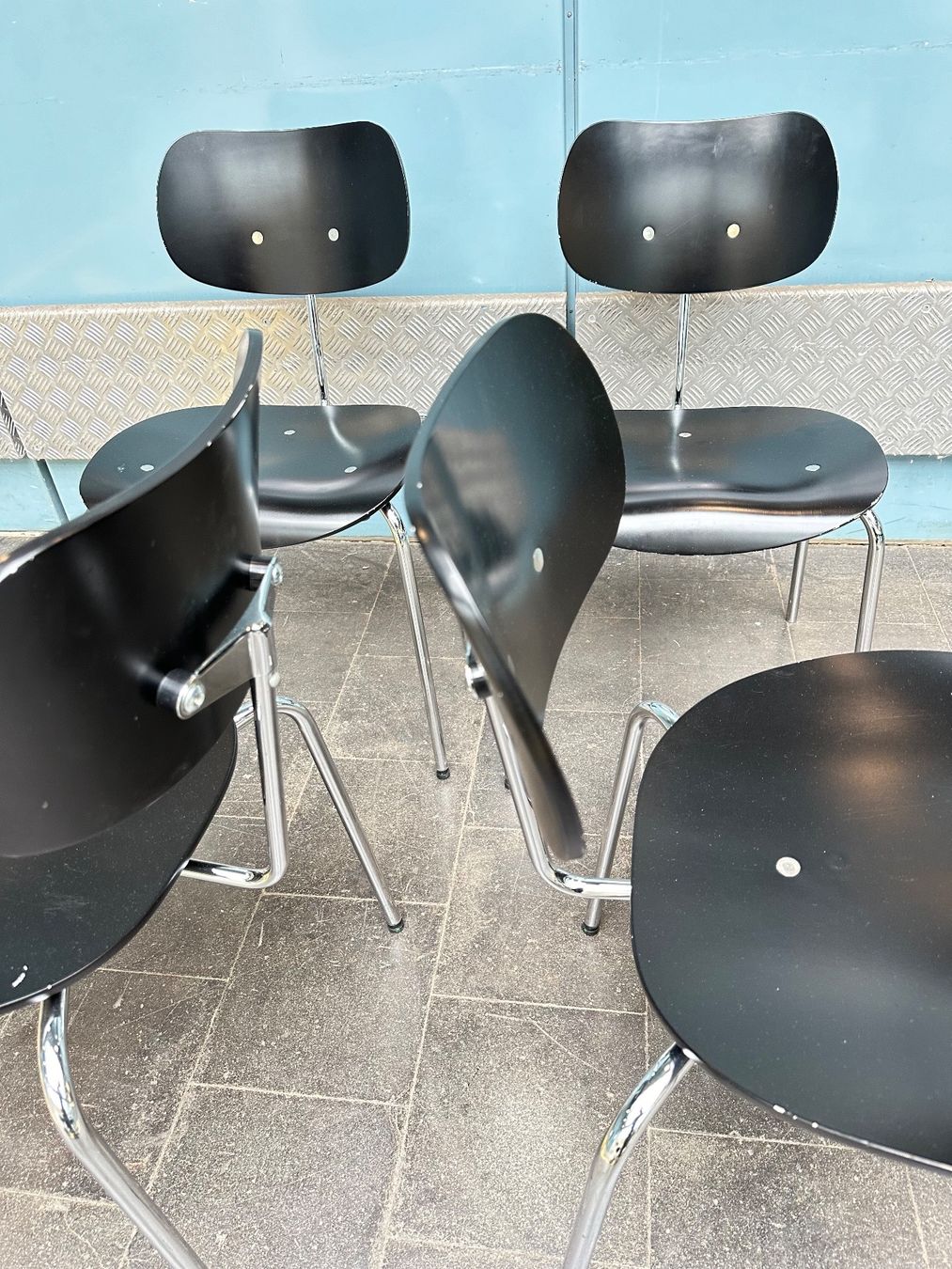 Sedie: Stühle SE 68, Egon Eiermann, Vintage – Usato da Grenchen venduto da Design-Outlet 4