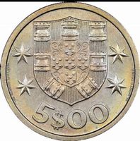 5 Escudo Portugal Münze 1967 Escvdo Portugues