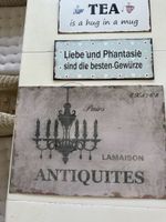 Schild Antiquites Lamaison & 4 weitere 