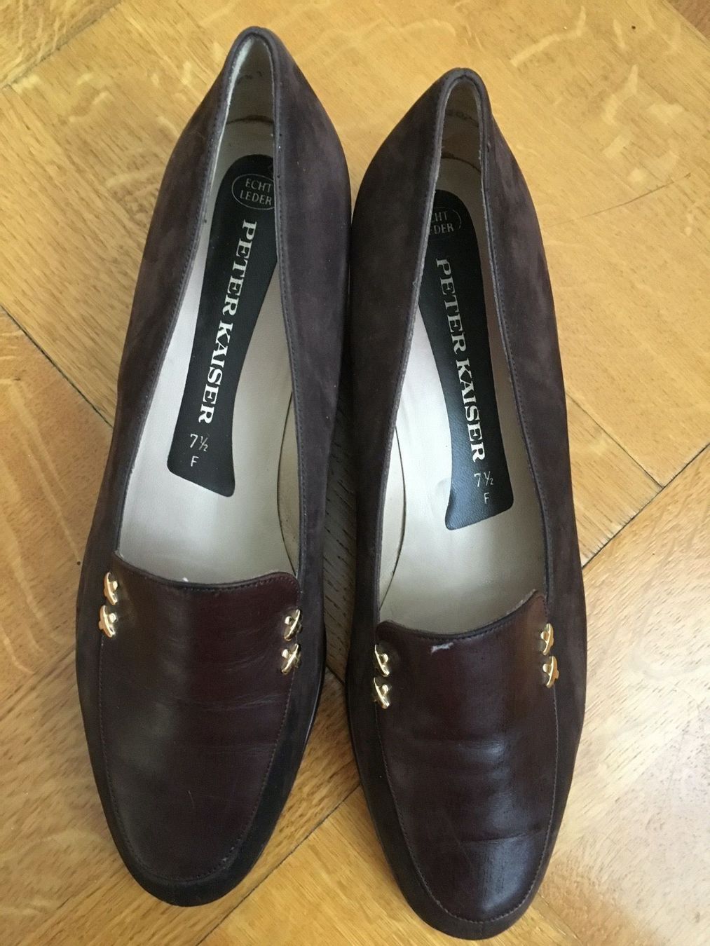Kaiser Scarpe da donna: Schöne braune Mokassins von Peter Kaiser – Usato da Bern venduto da Smile-2707 1