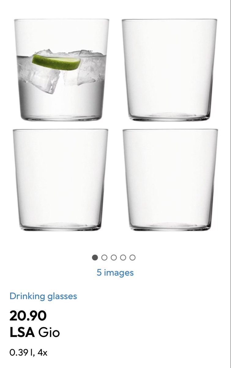 Verres: LSA Gio - Wasserglas – Neuf (Voir description) à Zürich par Peban1 3