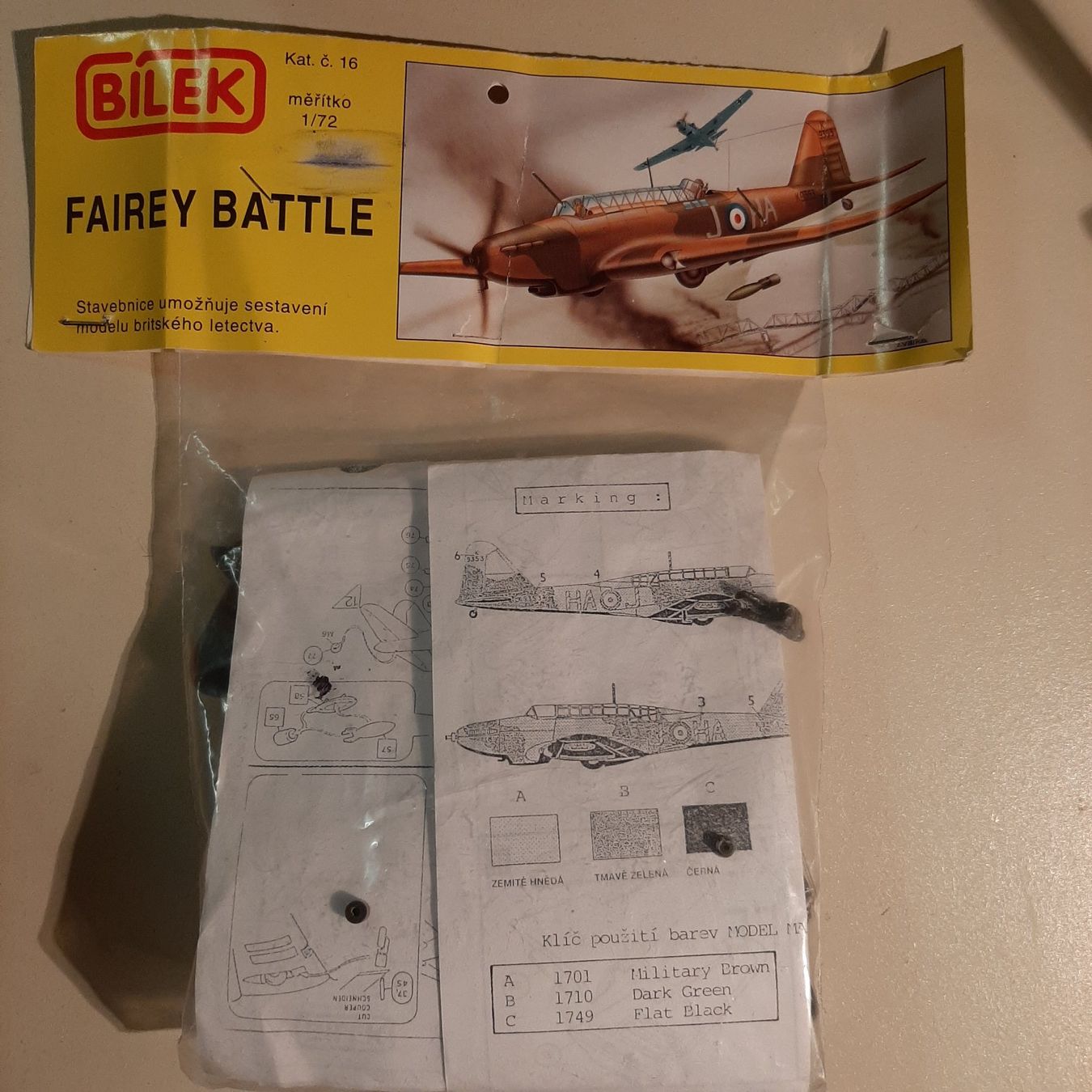 Kit di modellismo & Modellini statici: 1475 ... Fairey Battle ... Bilek 16 – Usato da Bonstetten venduto da Benibanny59 1