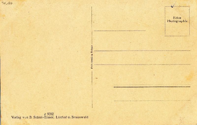 Cartes postales: Braunwald + c1930 – D'occasion à Emmenbrücke par teestube 1