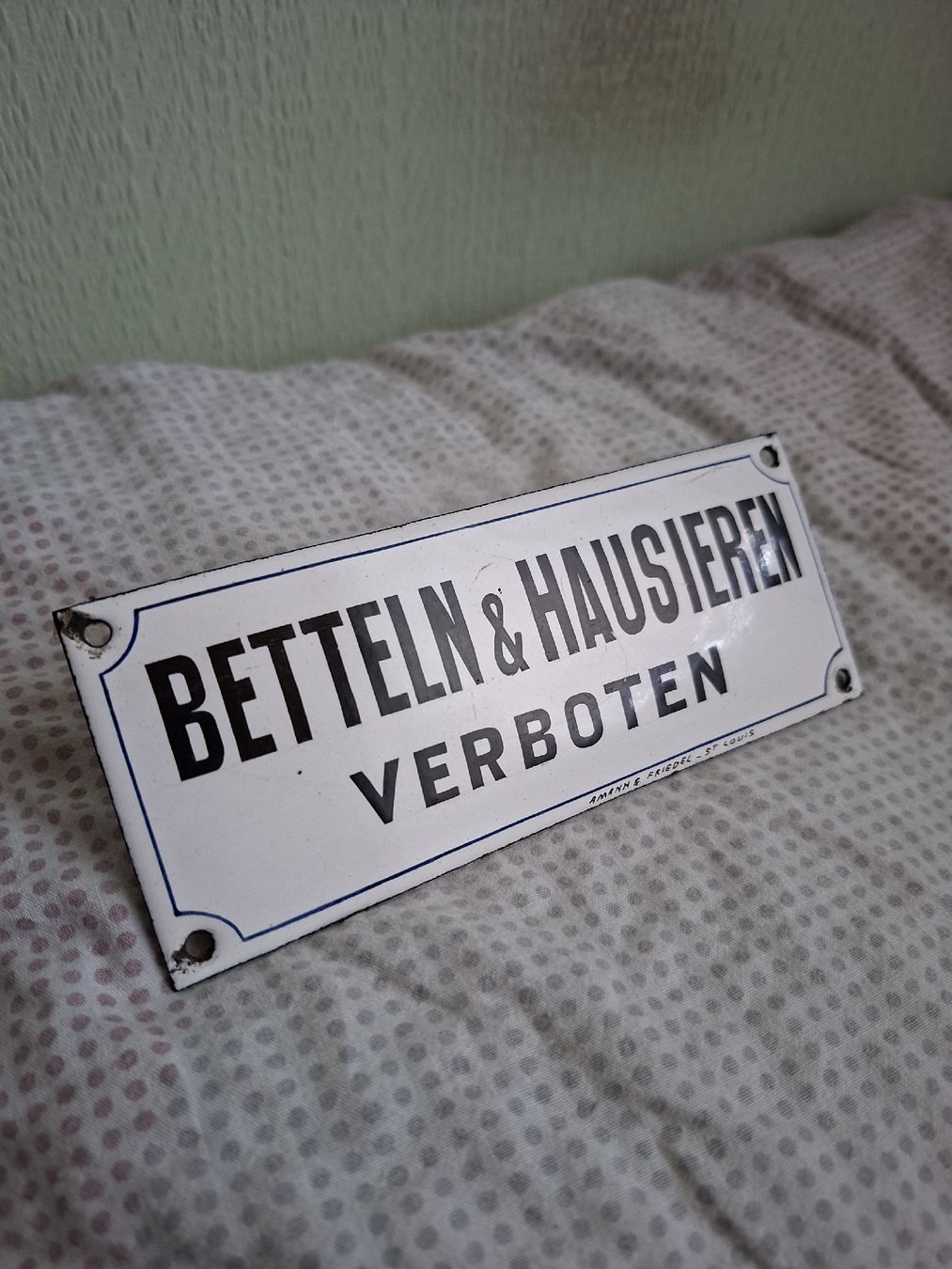 Insegne: Haustūren Emailschild alt ,gebraucht – Usato da Ganterschwil venduto da HeidiuPeter 3