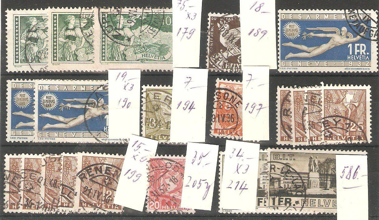Tutti i francobolli: Los gute Werte mit 3x179 – Usato da Lausanne venduto da Whorvath