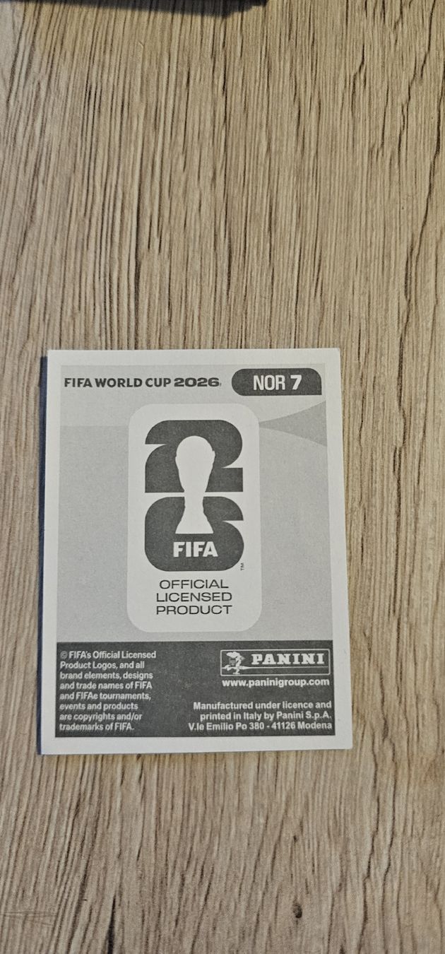 Panini Carte collezionabili: Fifa World Cup Panini NOR 7 – Nuovo e nell'imballaggio originale da Biel VS venduto da volcom8702 1