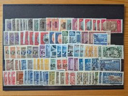 Briefmarken weltweit auf Karte K1 Zustand gemäss Bild