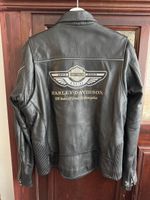 Harley Davidson Racing 100 Jahre Jubiläum Leder Bikerjacke