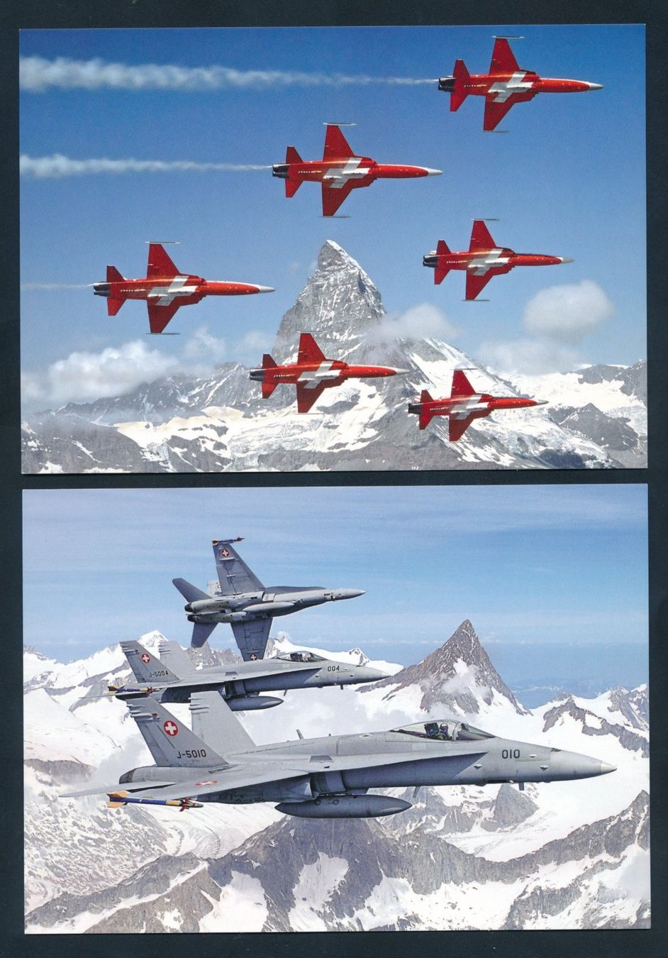Cartoline postali: 4 AK's: 100 Jahre Schweizer Luftwaffe – Usato da Bonau venduto da Profila3 1