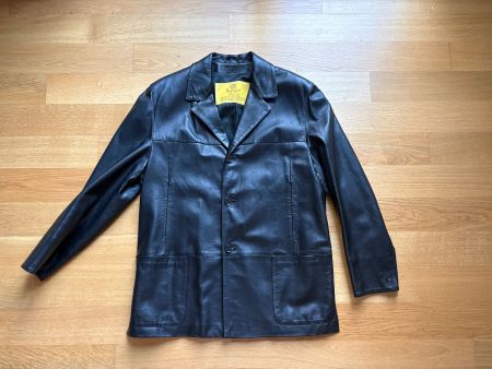 Peruzzi Lederjacke schwarz, Grösse L/50