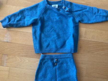 Schöner Baby Kleiderset 2-teilig Gr. 56, blau