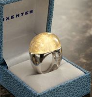 Exklusiver Design Silberring 925 mit prächtigem Citrin - Neu