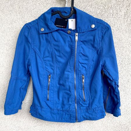 FISHBONE Veste Bleue 100% Coton - Taille XS