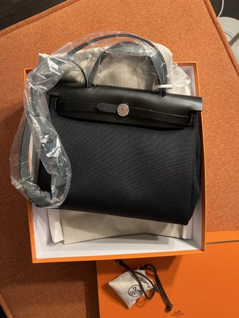 NEU: Hermès Herbag Zip 31 Retourné Noir
