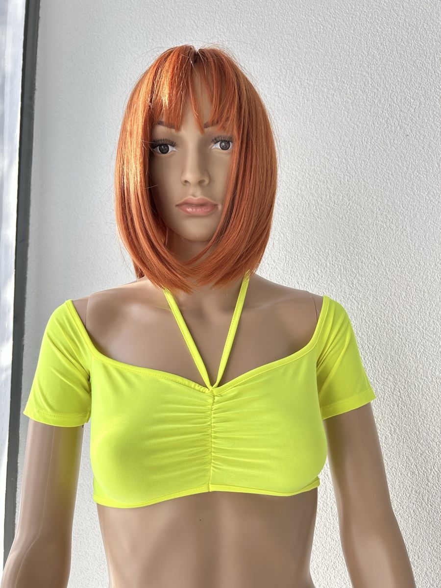 Asos Tops: Neon Yellow Crop Top - Summer Style - Size Small – Neu (gemäss Beschreibung) aus Saland von ele_vc96 1