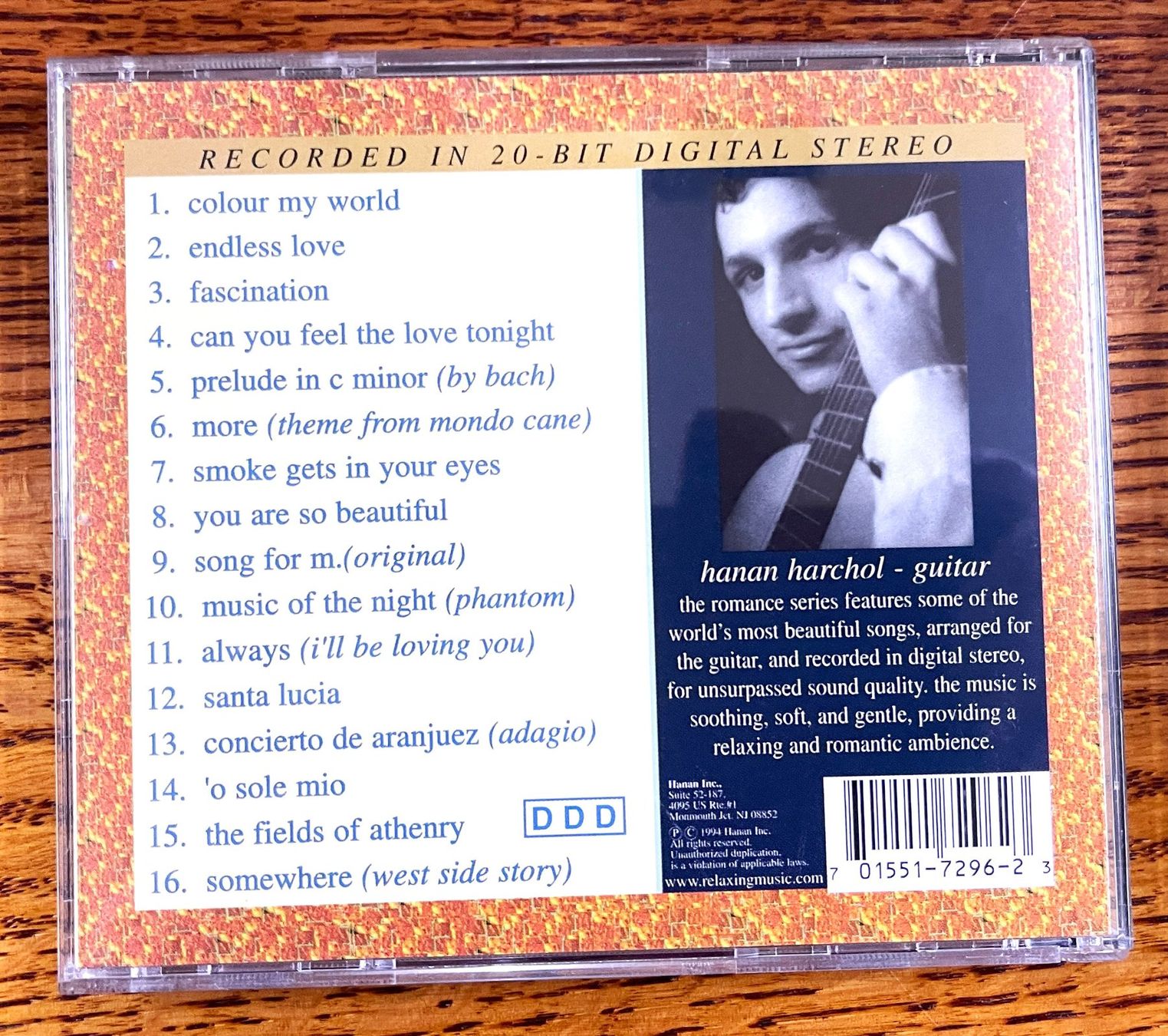 CD: Romance-volume three/Hanan Harchol-guitar CD – Usato da Oftringen venduto da Vucki 1