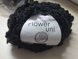 Wolle Gründl Four Seasons Flower uni schwarz neu