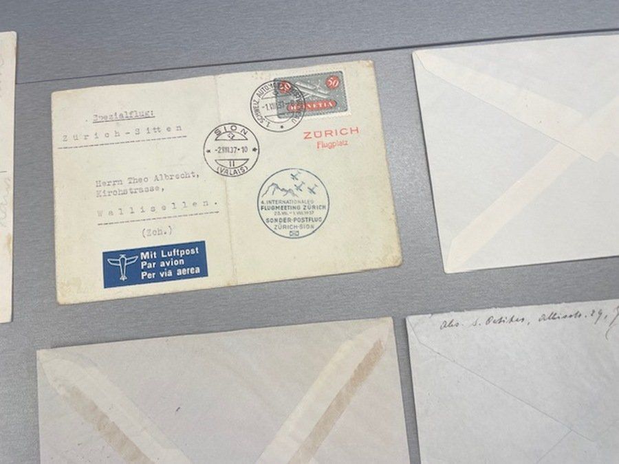 Tutti i francobolli: Lot 12 Flugpostbelege ab 1929 – Usato da Sirnach venduto da Melisangi 2