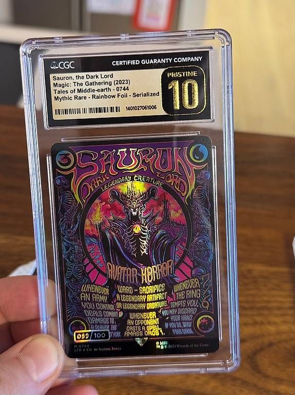 Magic The Gathering Carte collezionabili: MTG Sauron, the Dark Lord serialized 059/100 CGC 10 – Nuovo (secondo la descrizione) da Freidorf TG venduto da rareshit