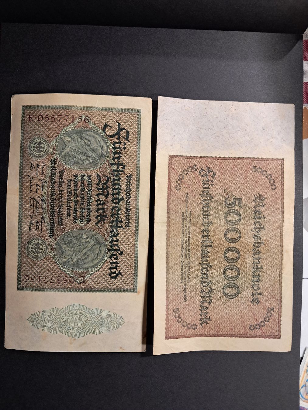 Banknoten: Reichsbanknote 500000 Mark – Gebraucht aus Kienberg von PhilipMallony