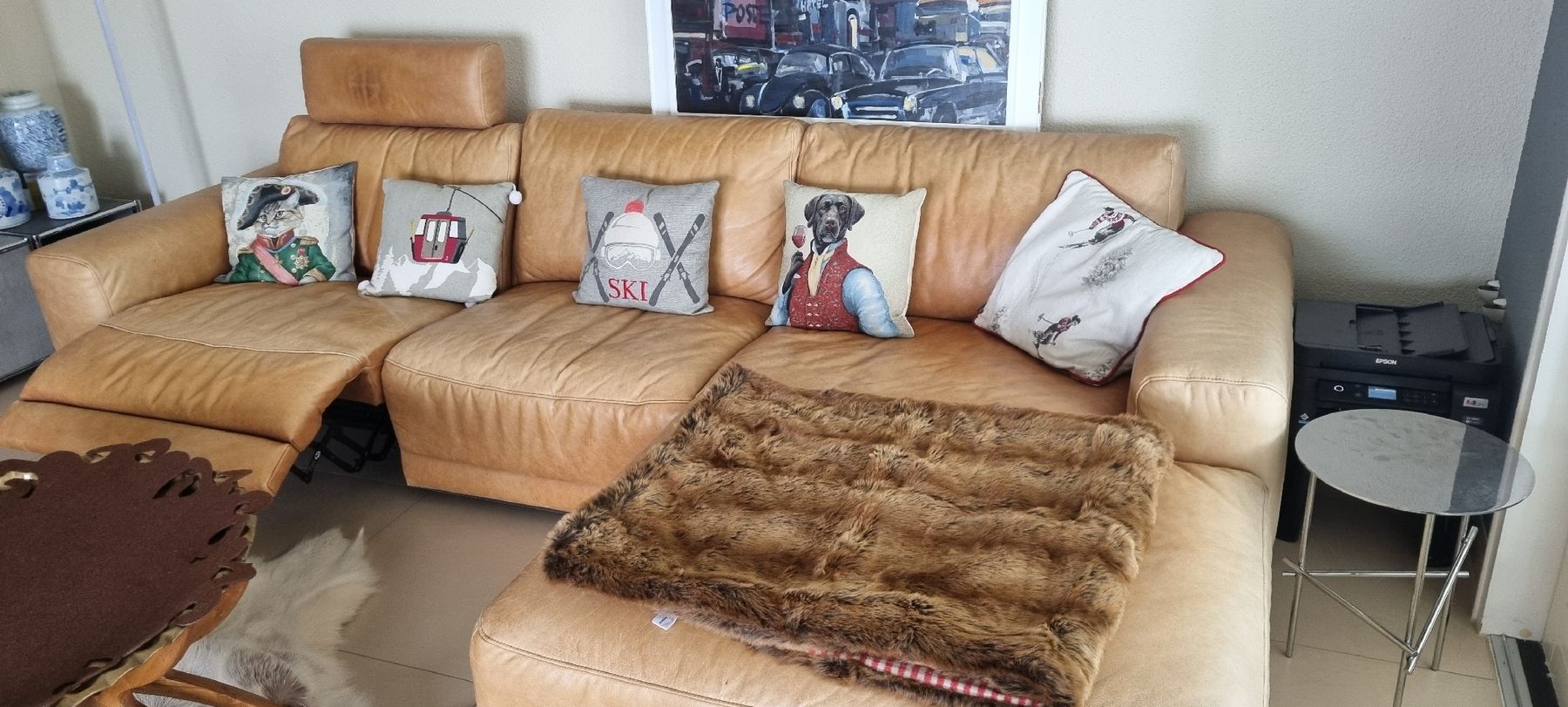 Divani: Toller vintage Ledercouch mit motorischer Liegefunktion – Usato da Rorschacherberg venduto da Alf06 2