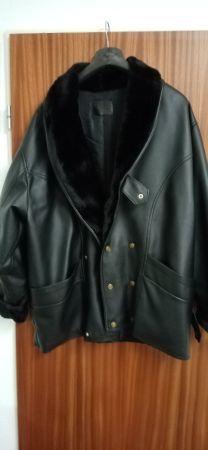 Lederjacke, schwarz, Herren, Gr. XL