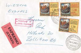 EXPRESS - Brief ITALIA 1962 SONDERSTEMPEL