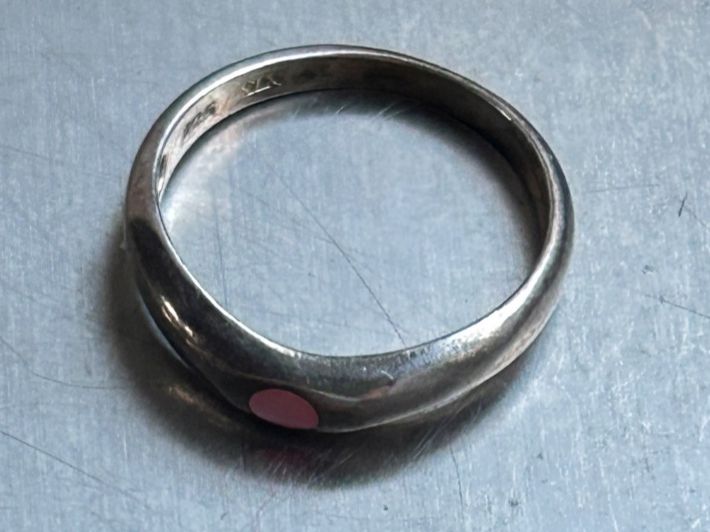 Anelli: Silberring mit zartrosa Stein  (55) – Usato da Dittingen venduto da Bellevista 7